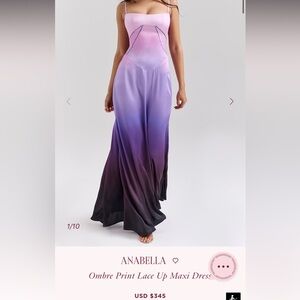House of CB | Dresses | Joan Bluebell Lace Up Back Maxi Dress | Poshmark